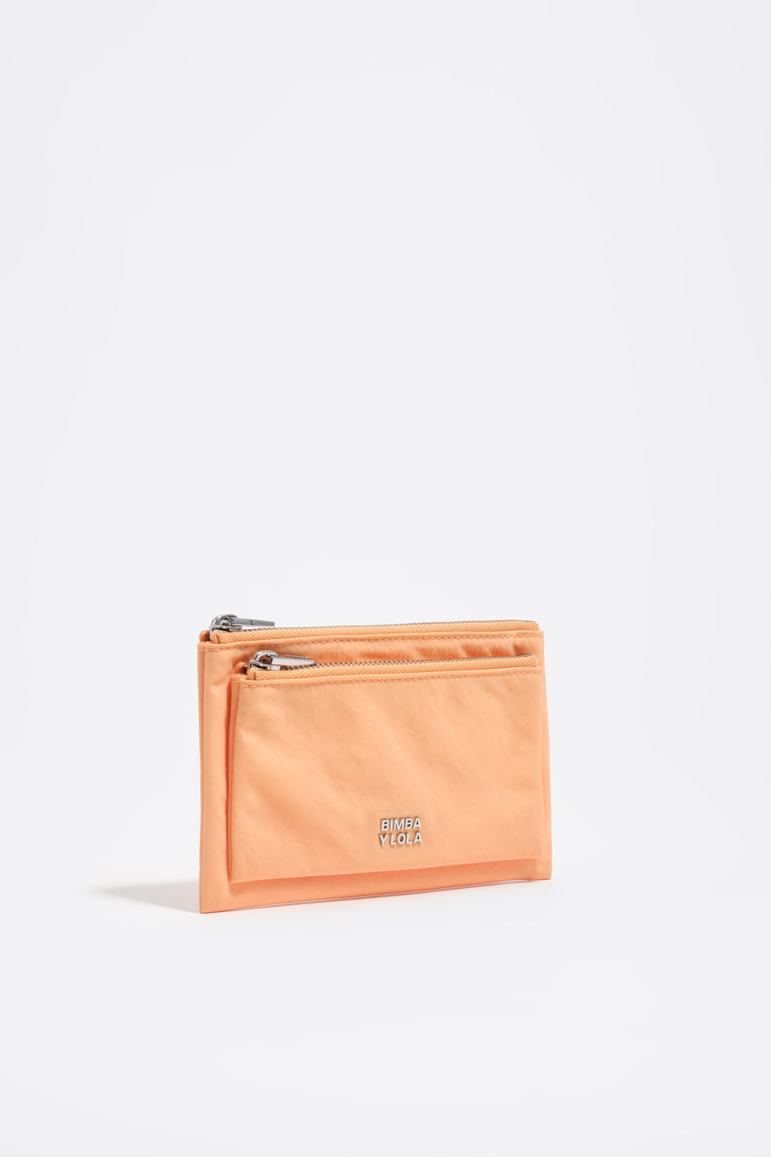 Orange sorbet nylon purse