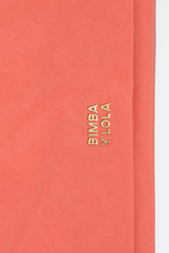 Coral nylon Pocket purse
