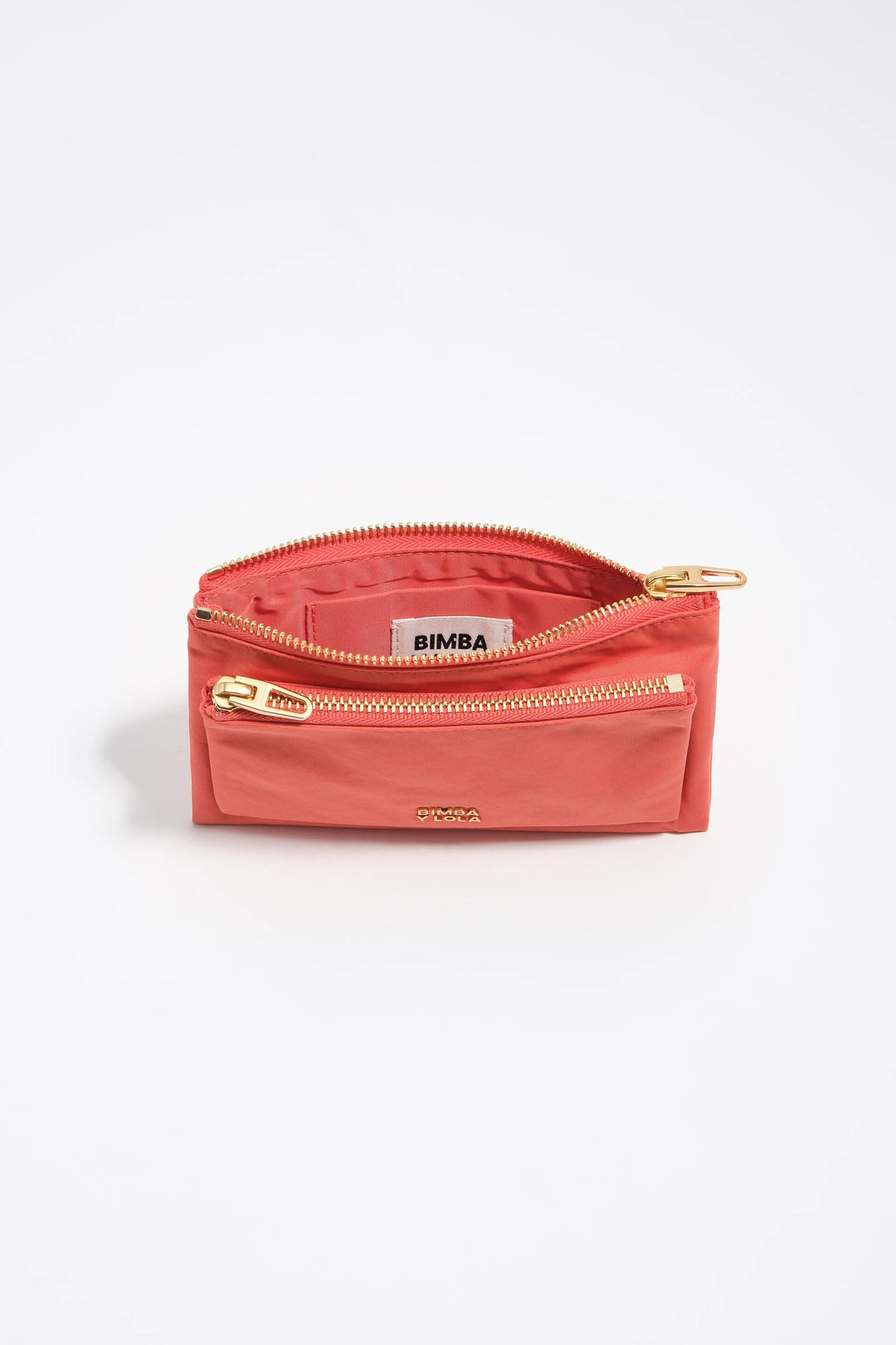 Coral nylon Pocket purse