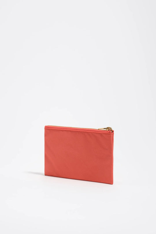 Coral nylon Pocket purse