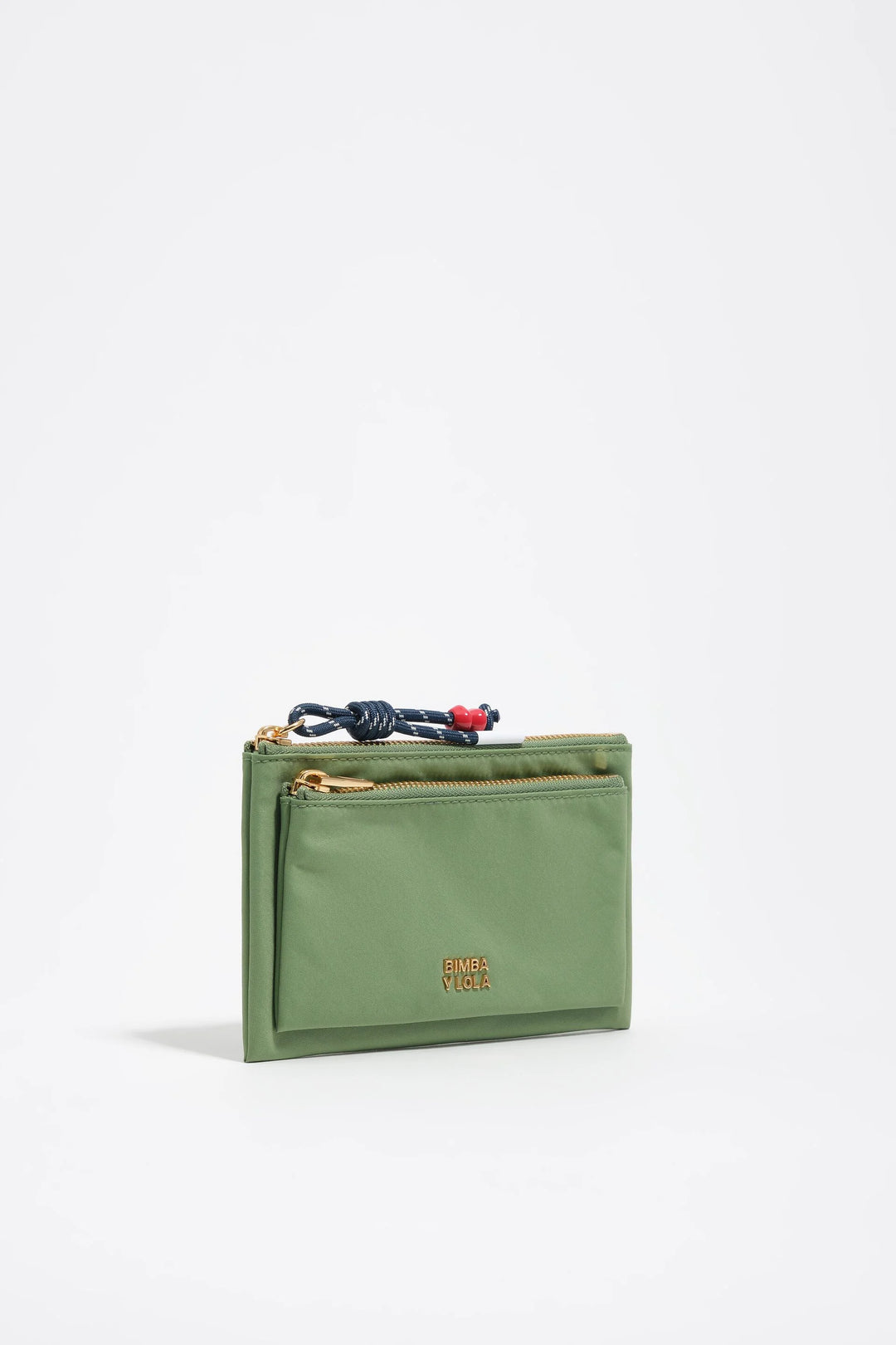 Green nylon Pocket purse