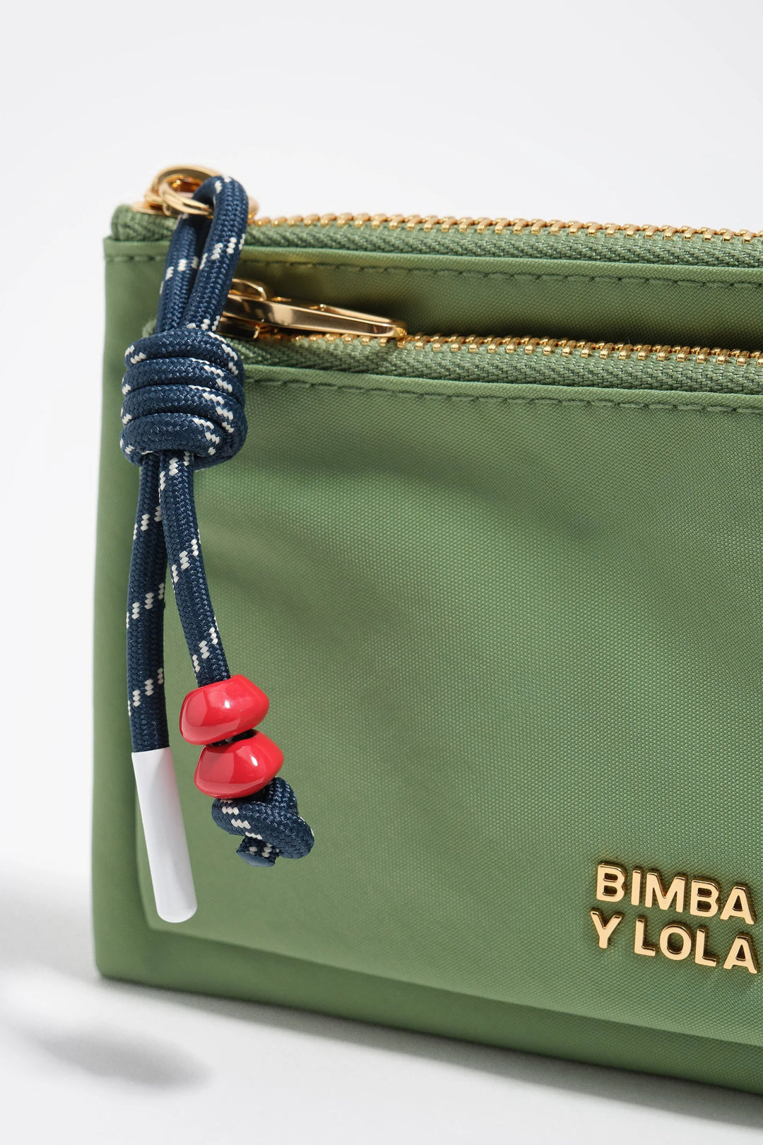 Green nylon Pocket purse