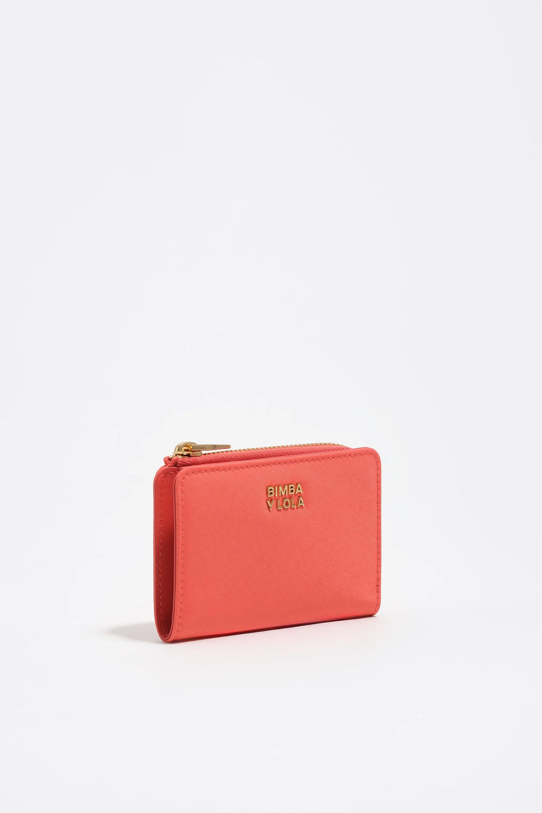 Coral nylon compact purse