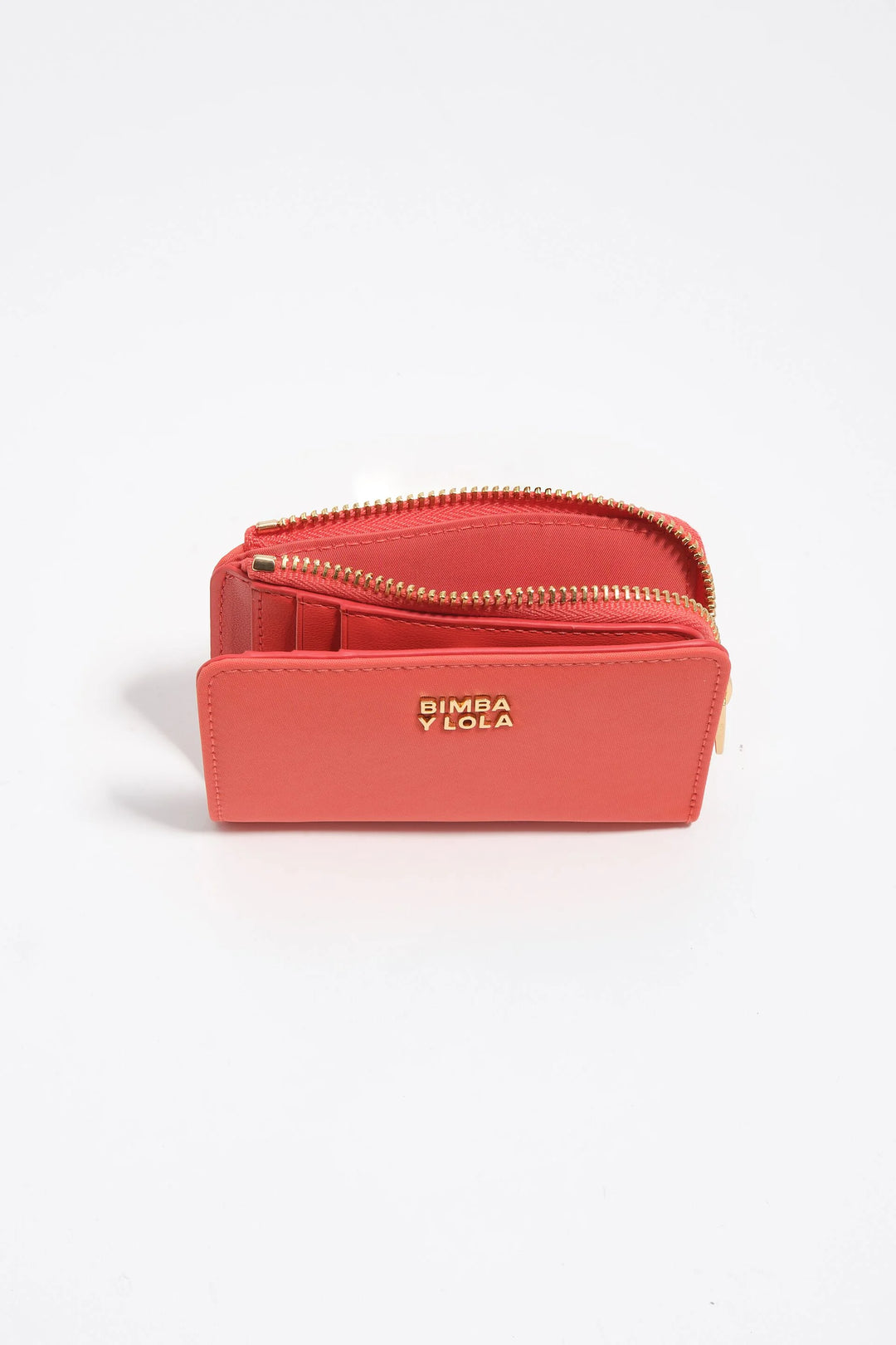 Coral nylon compact purse