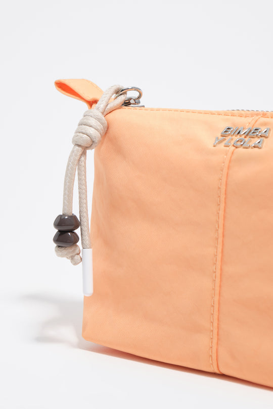 Orange sorbet nylon Trapecio make-up case