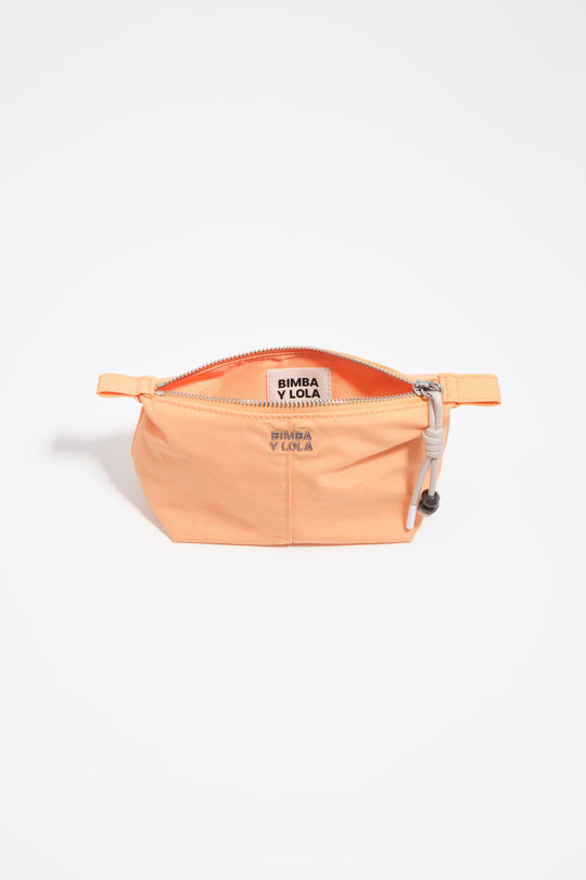 Orange sorbet nylon Trapecio make-up case