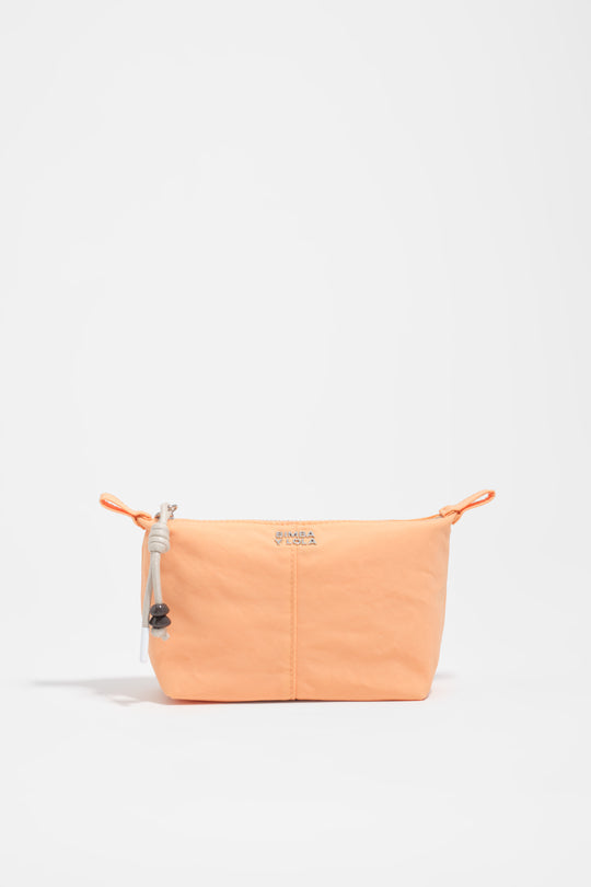 Orange sorbet nylon Trapecio make-up case
