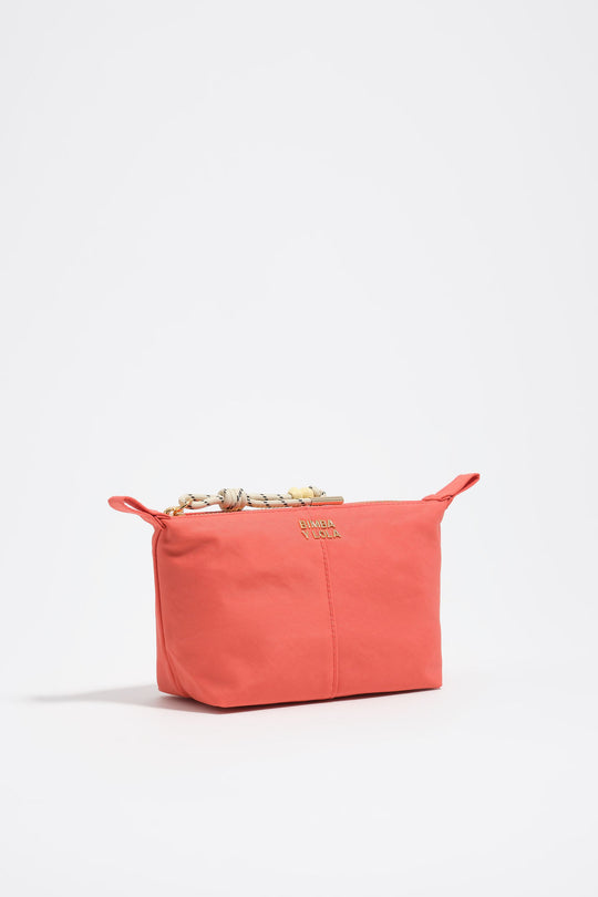 Coral nylon Trapecio make-up case