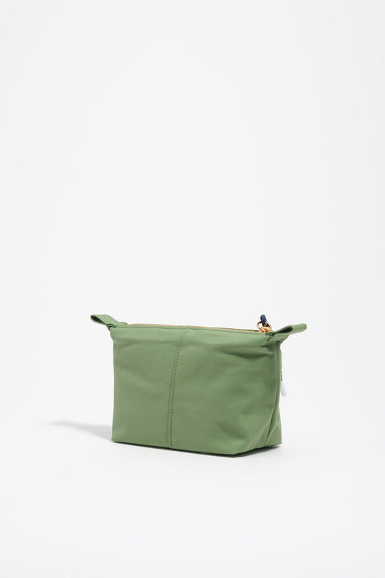 Green nylon Trapecio make-up case