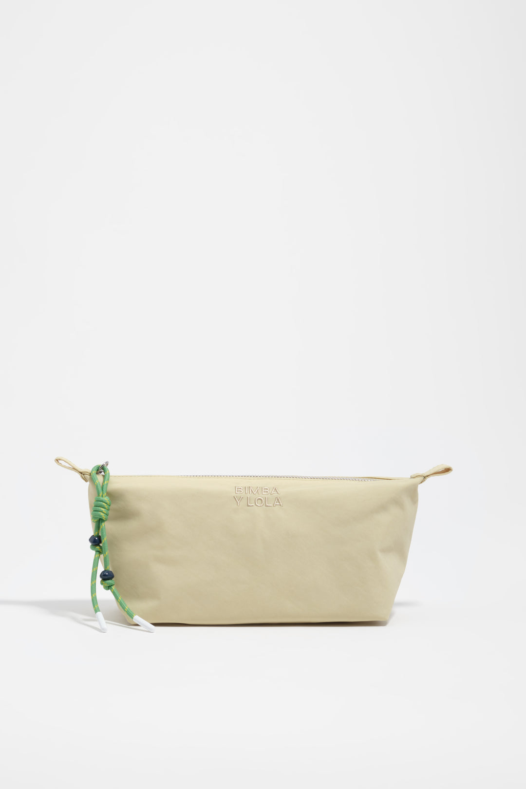 Pale green nylon trapecio make-up case