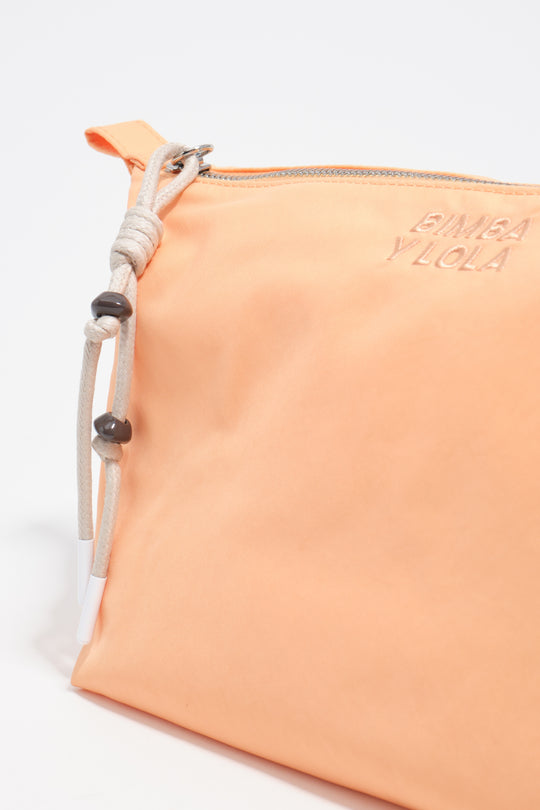 Orange sorbet nylon Trapecio make-up case