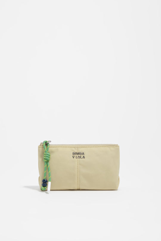 Apple green nylon coin purse
