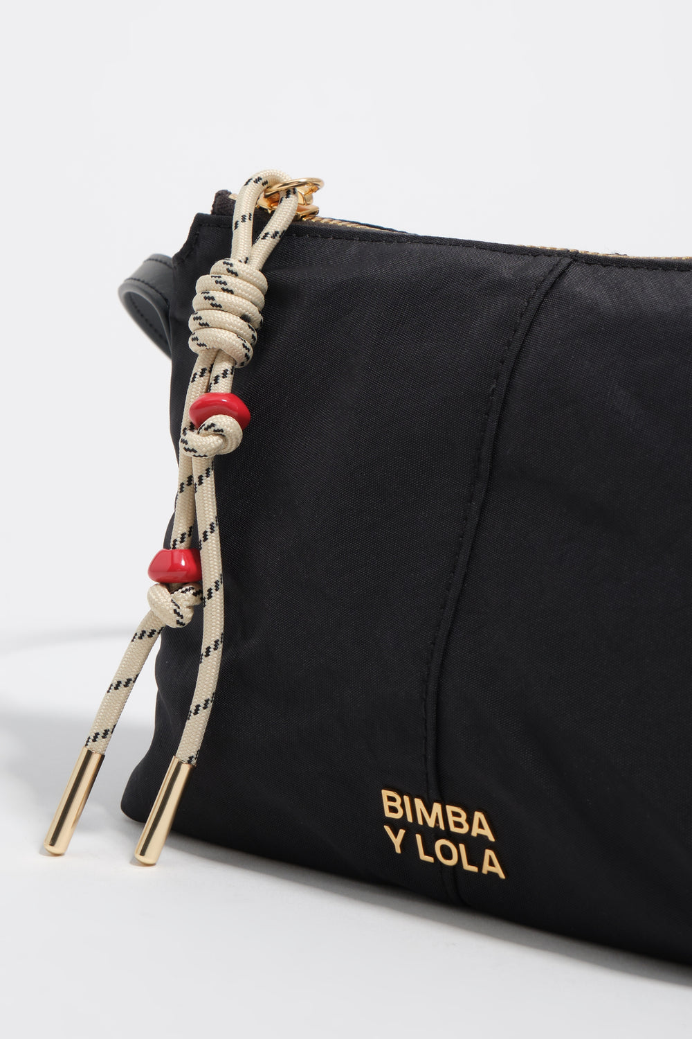 Graphite nylon mini bag