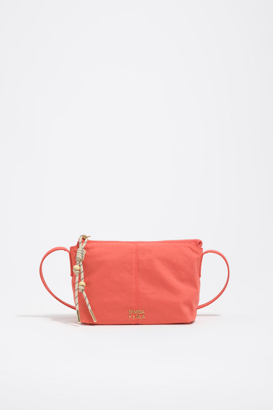 Coral nylon mini bag