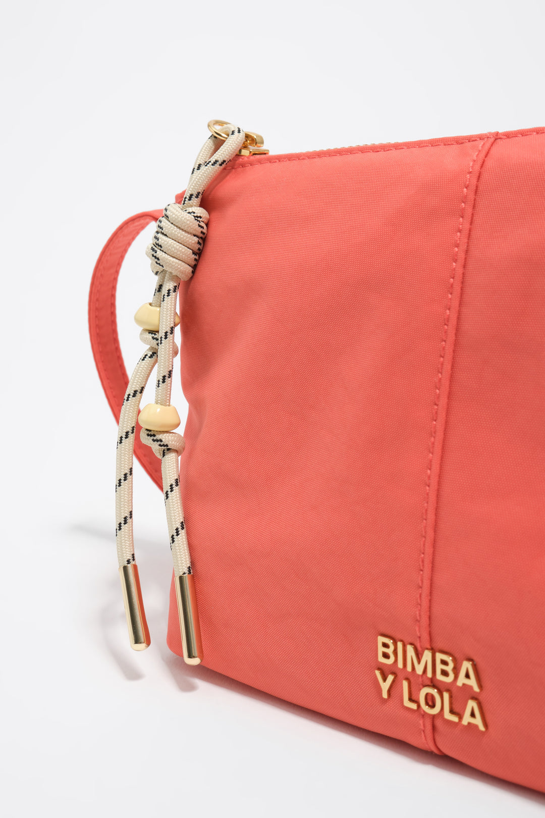Coral nylon mini bag