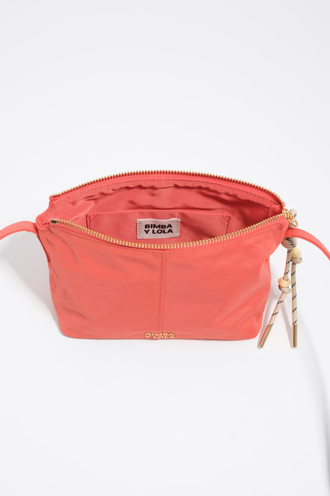Coral nylon mini bag