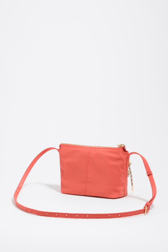 Coral nylon mini bag