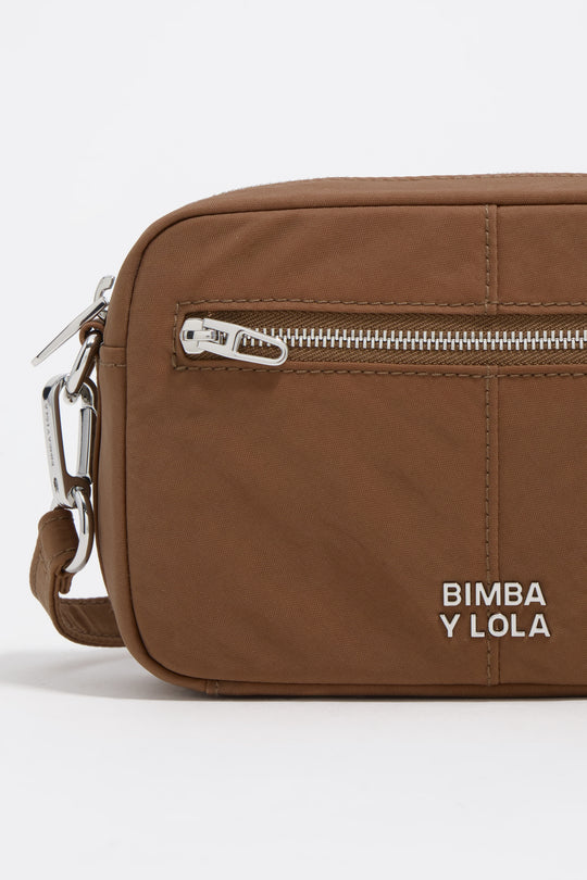 Turrón nylon mini crossbody bag