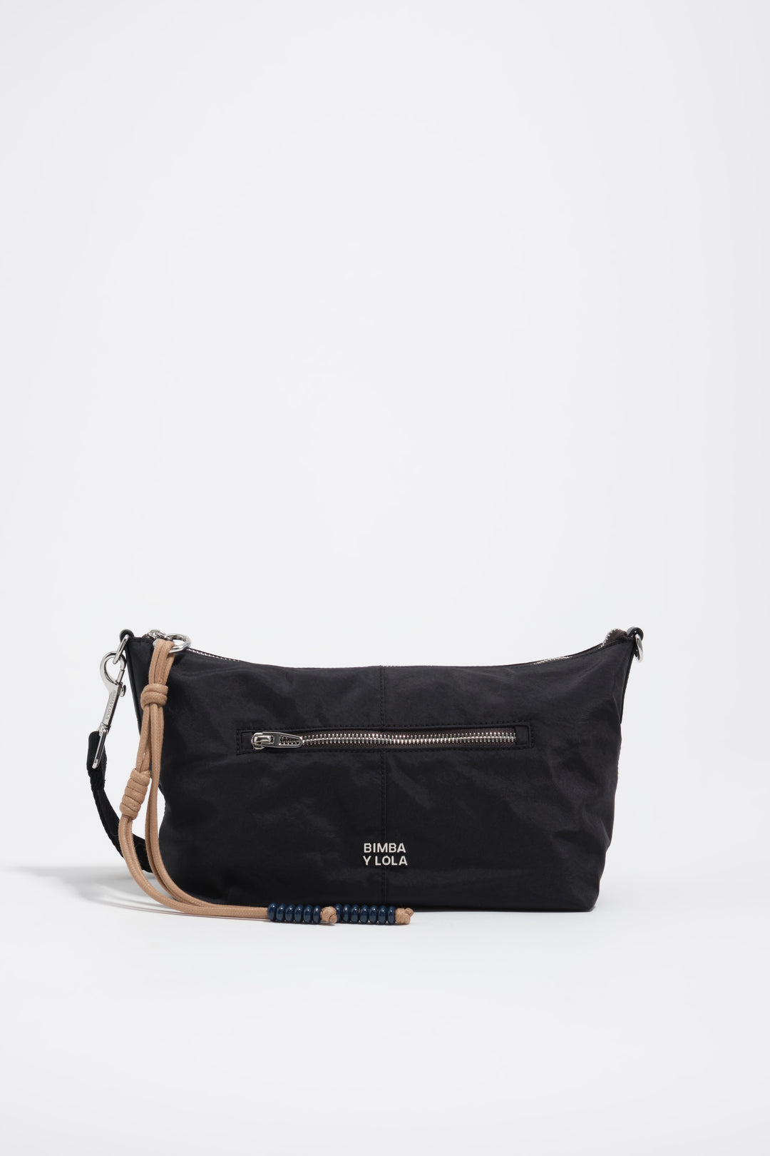 Black nylon trapecio bag