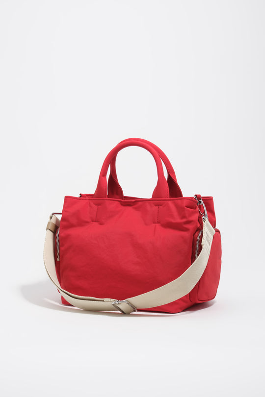 Medium red nylon Pocket bag