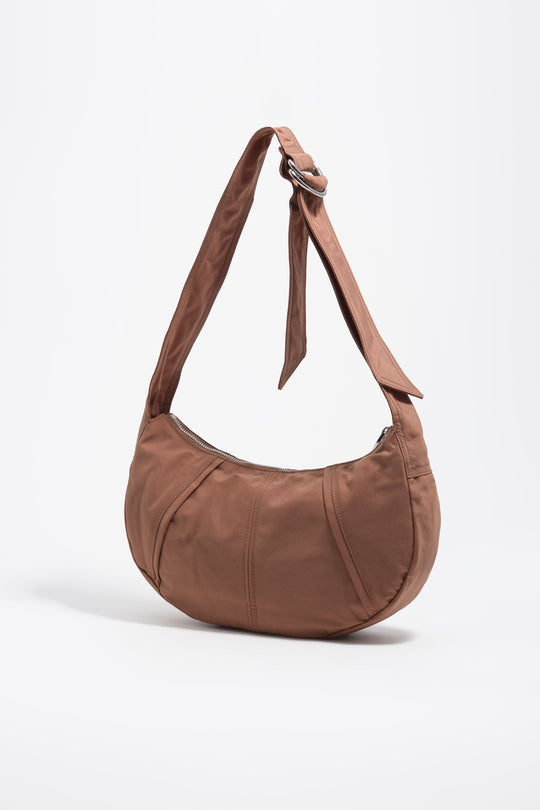 Tan medium moon bag