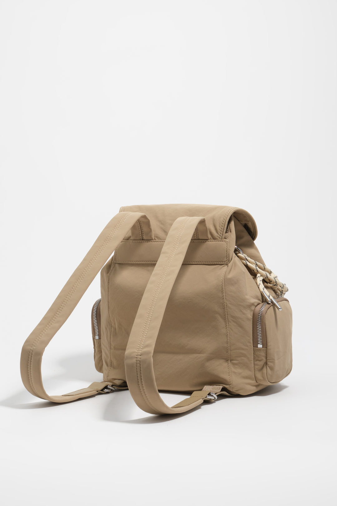 Nougat nylon Pocket backpack