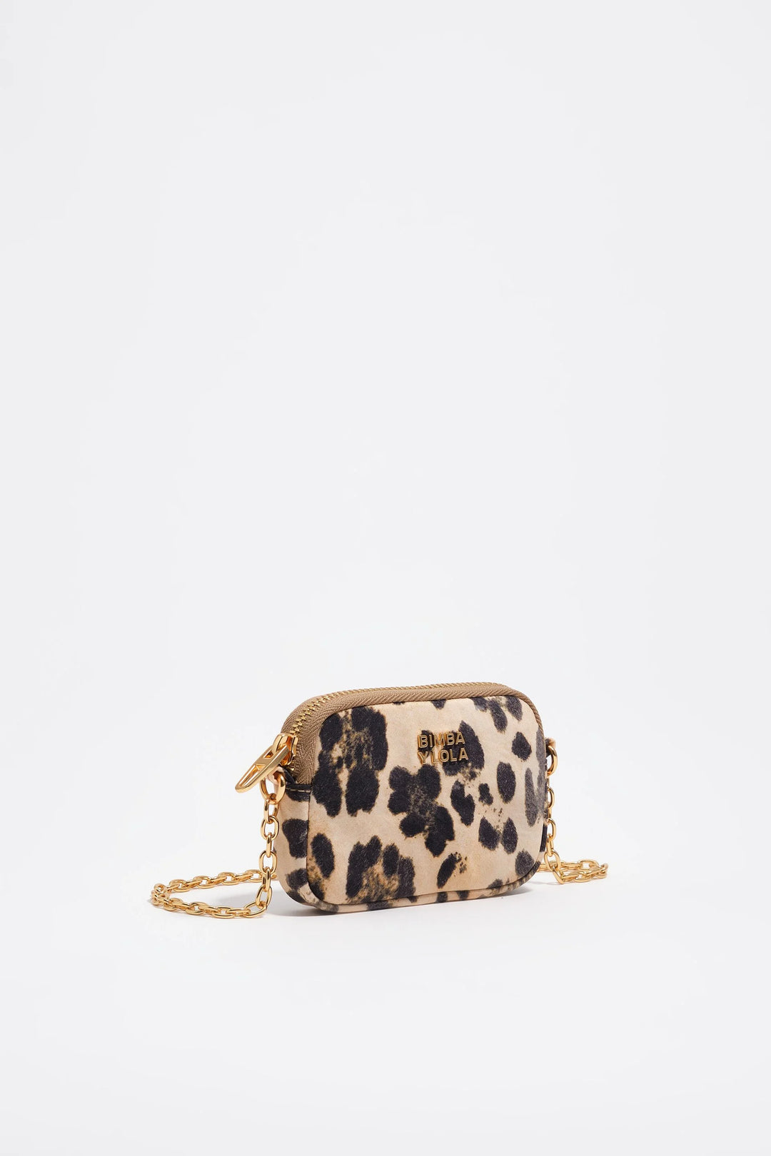 Natural Leopard nylon coin purse