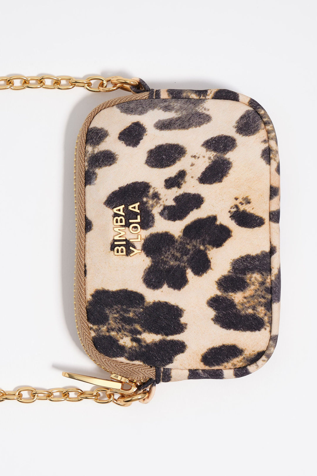 Natural Leopard nylon coin purse