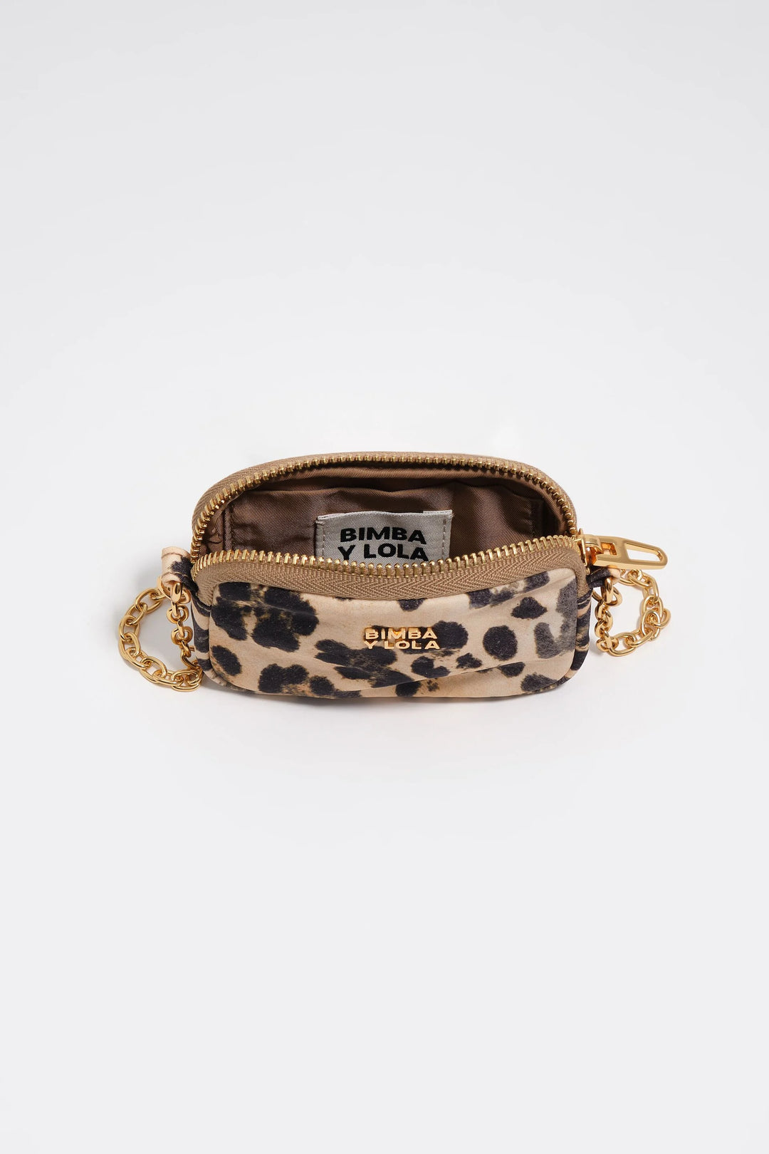 Natural Leopard nylon coin purse