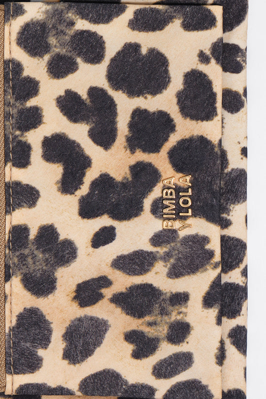 Natural Leopard nylon purse