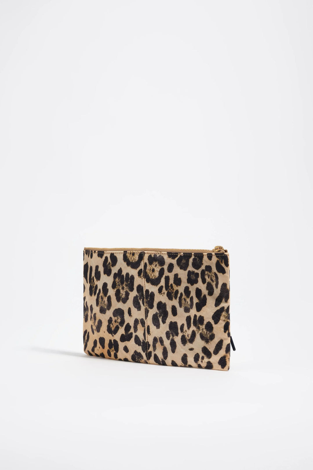 Natural leopard nylon make-up case