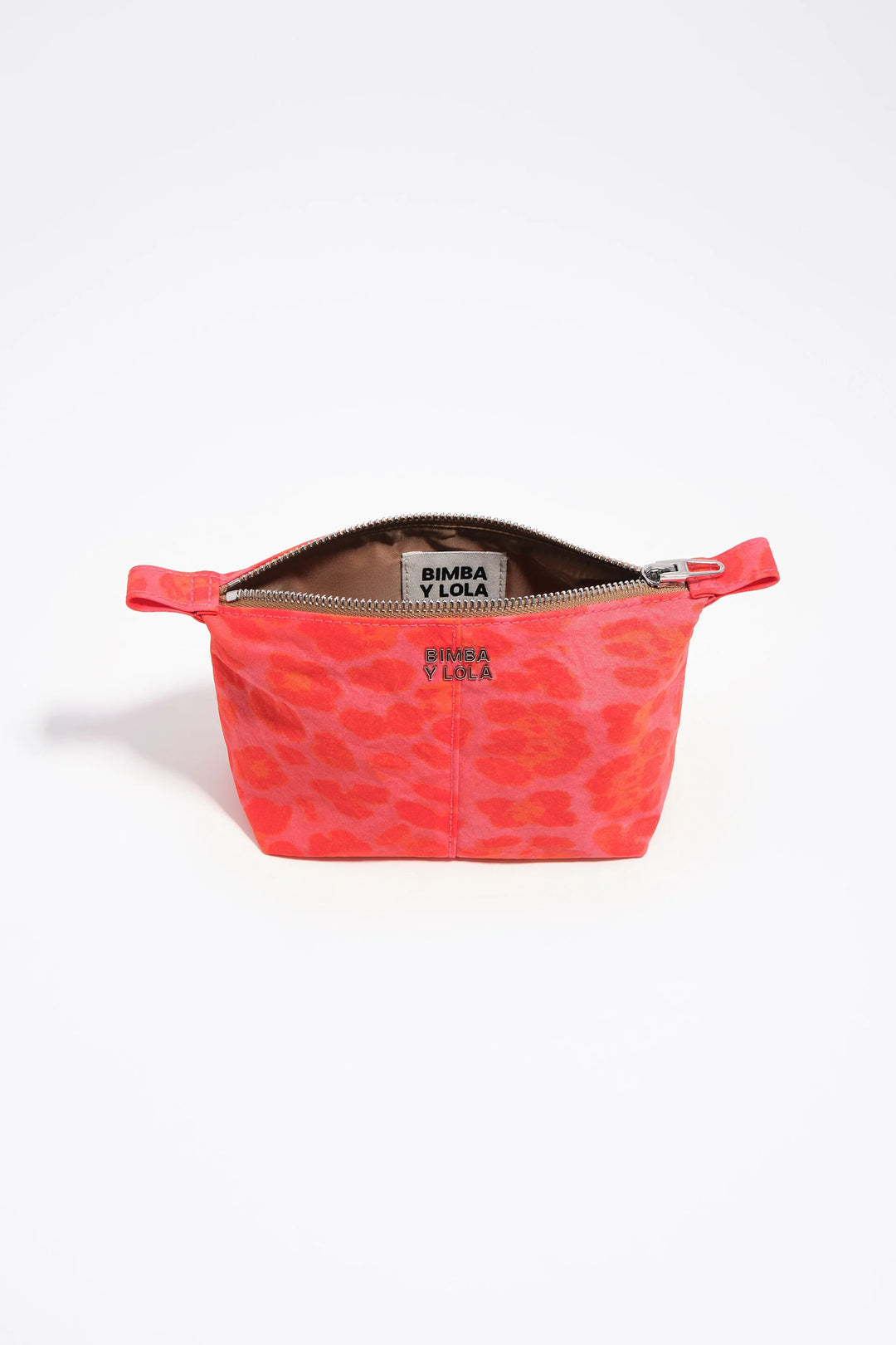 Pink leopard nylon Trapecio make-up case
