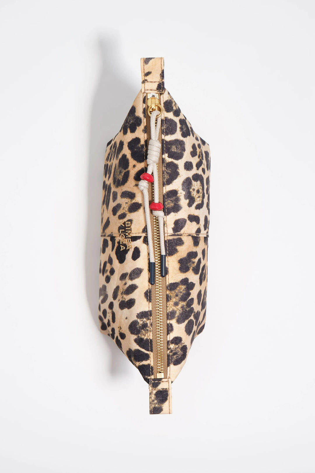 Natural leopard nylon Trapecio make-up case