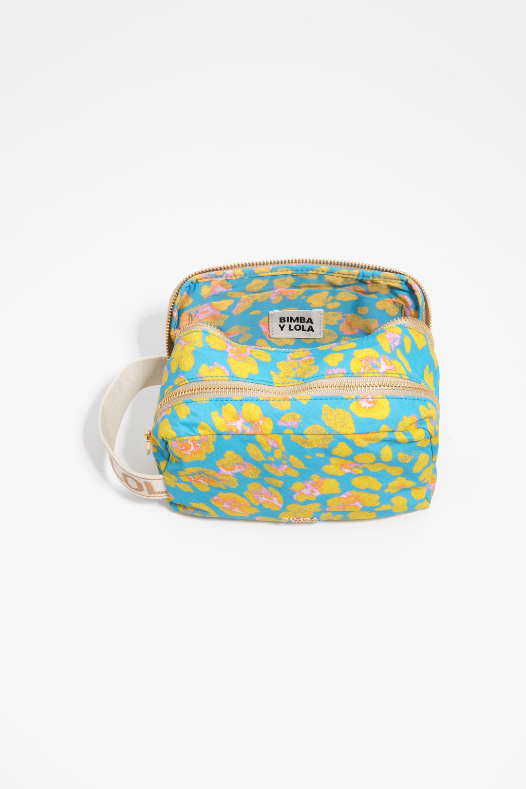 Blue Leopard nylon make-up case