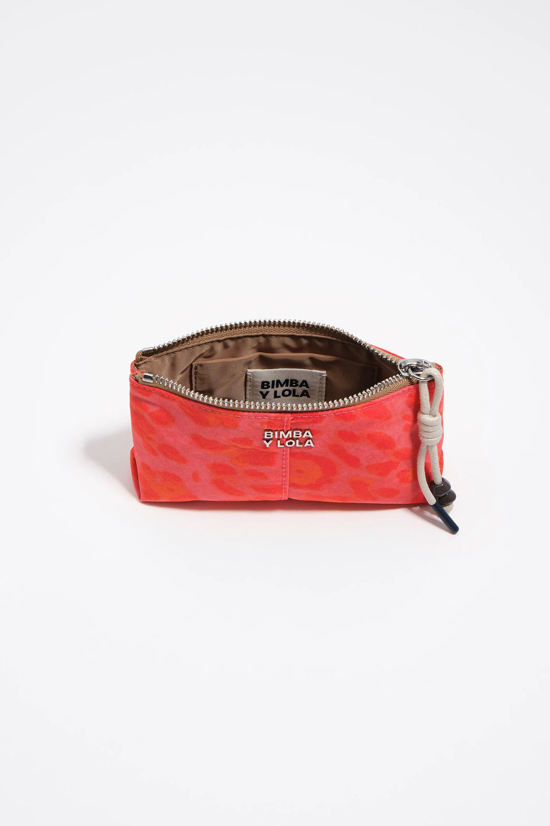 Pink leopard nylon coin purse