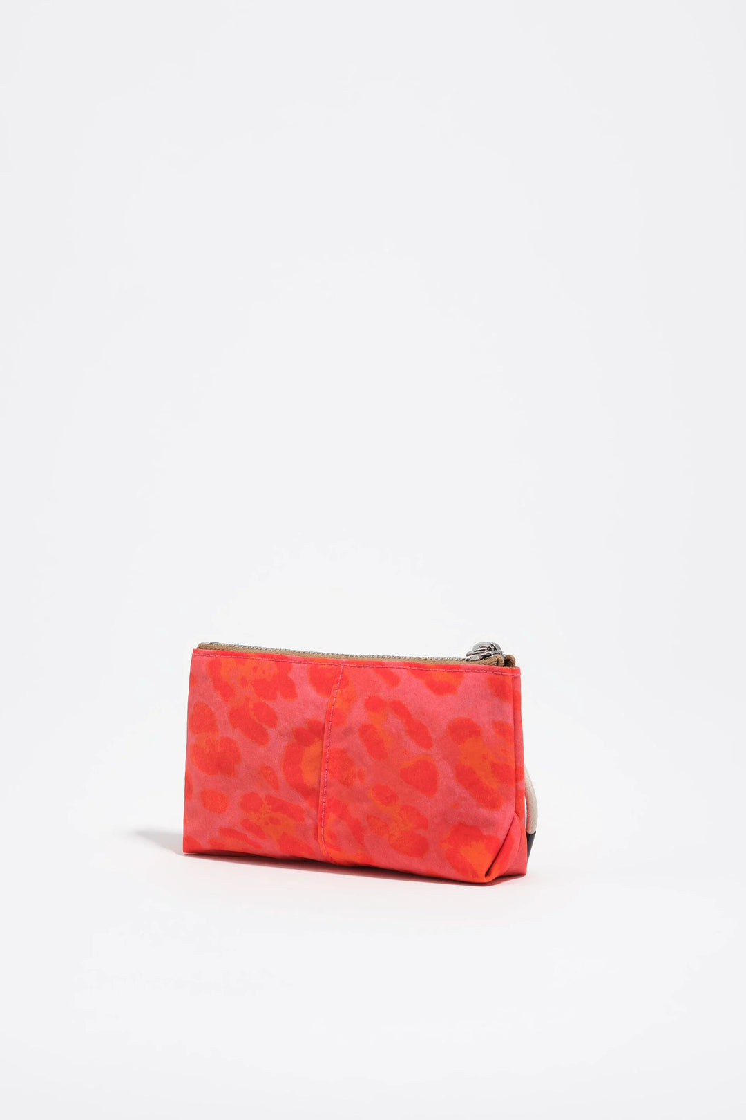 Pink leopard nylon coin purse
