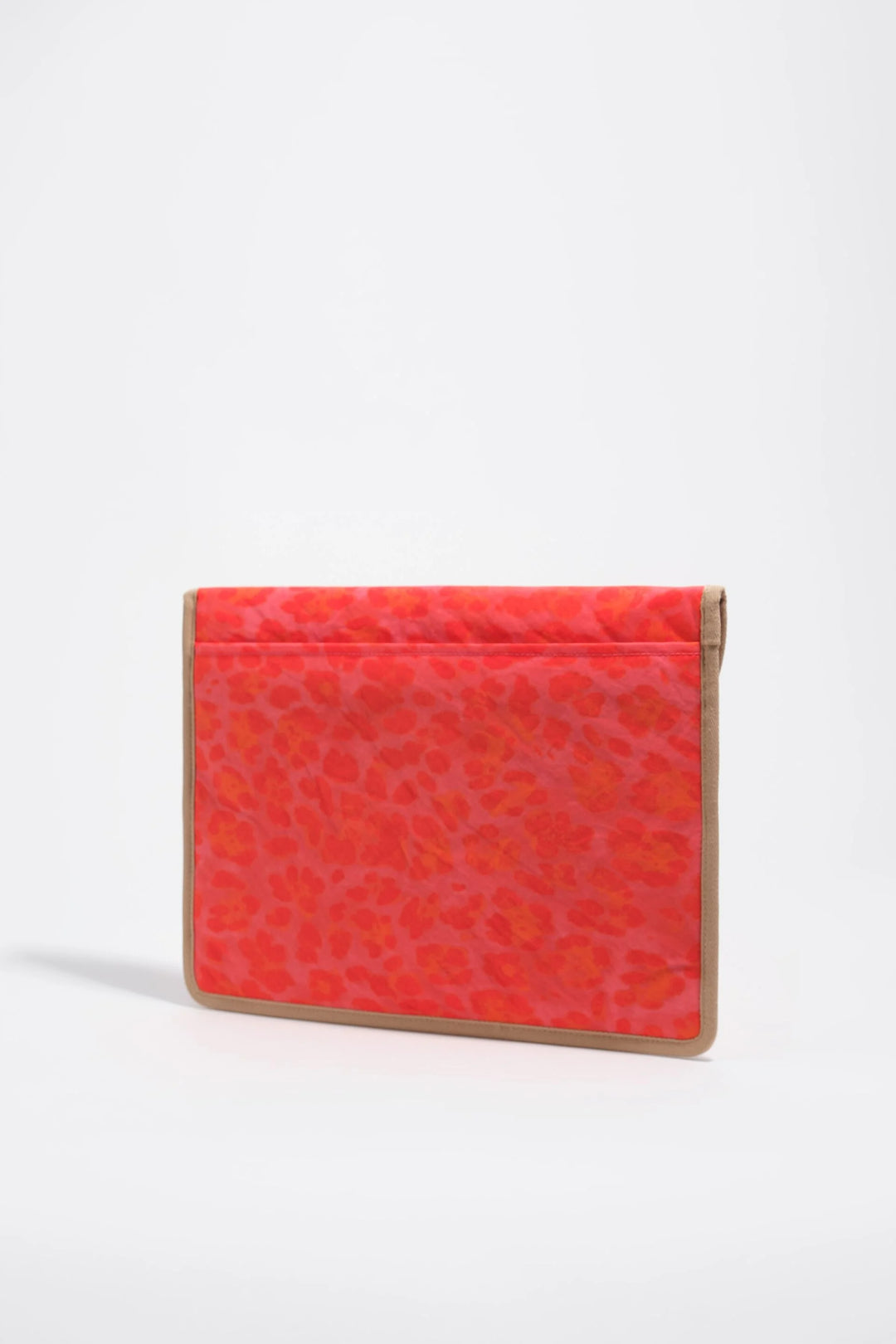 Pink leopard nylon laptop sleeve