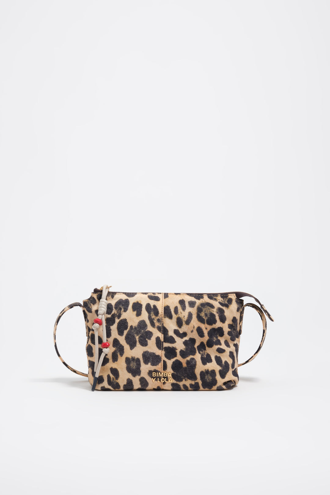 Natural leopard nylon mini bag