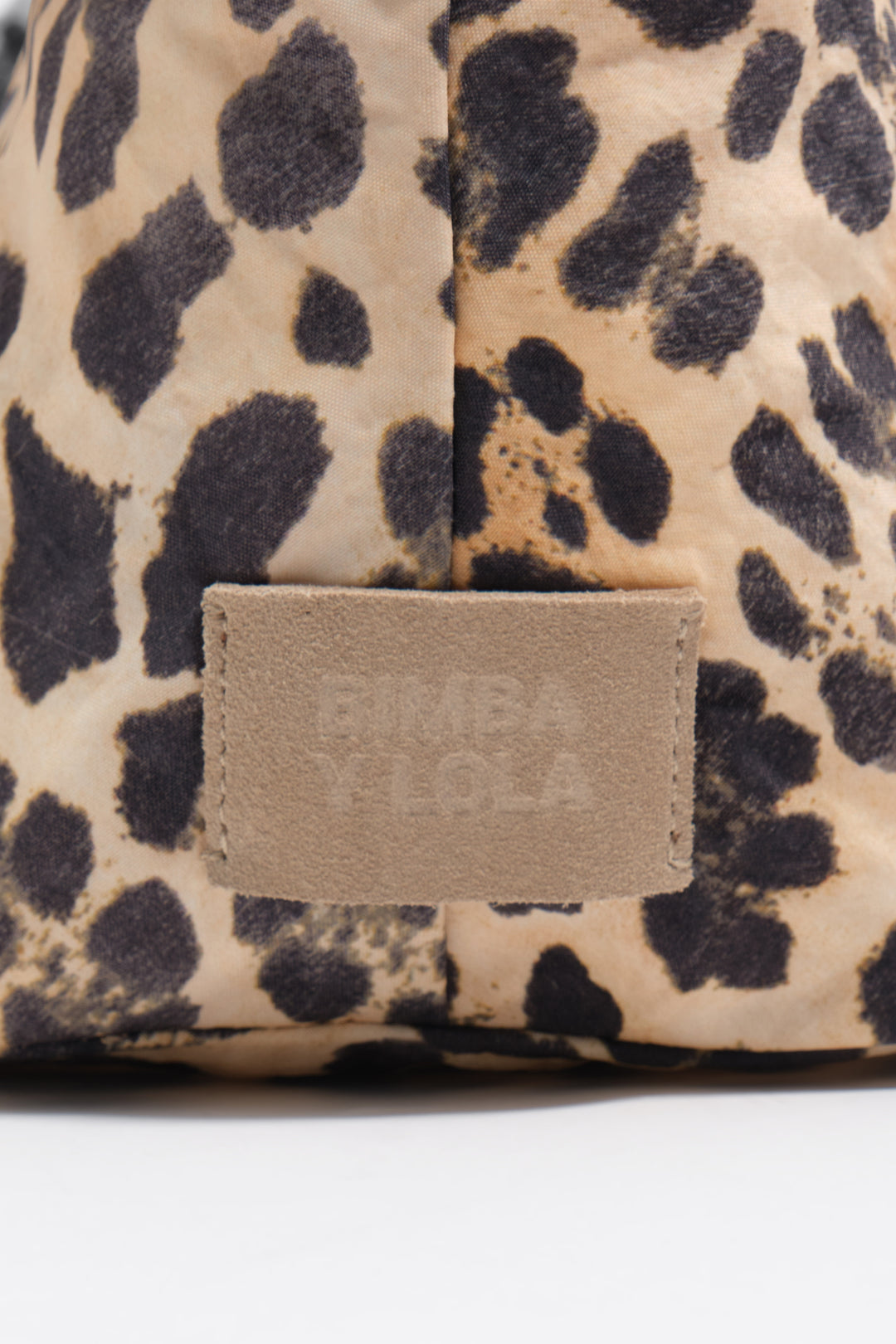 Natural leopard nylon mini bag