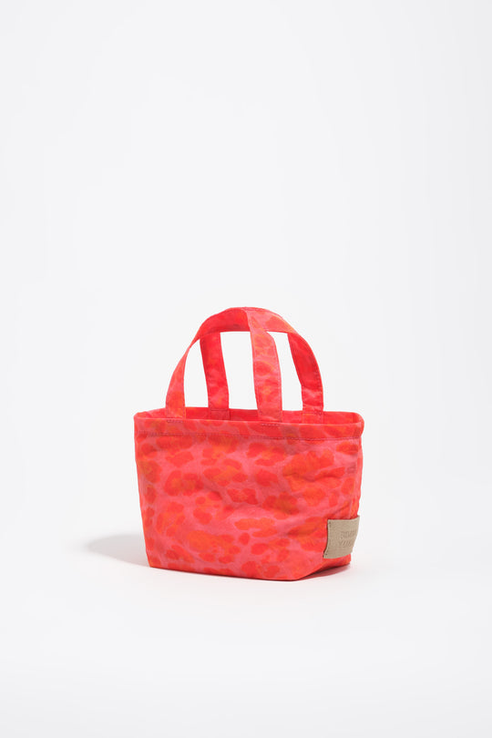 Pink leopard nylon mini bag