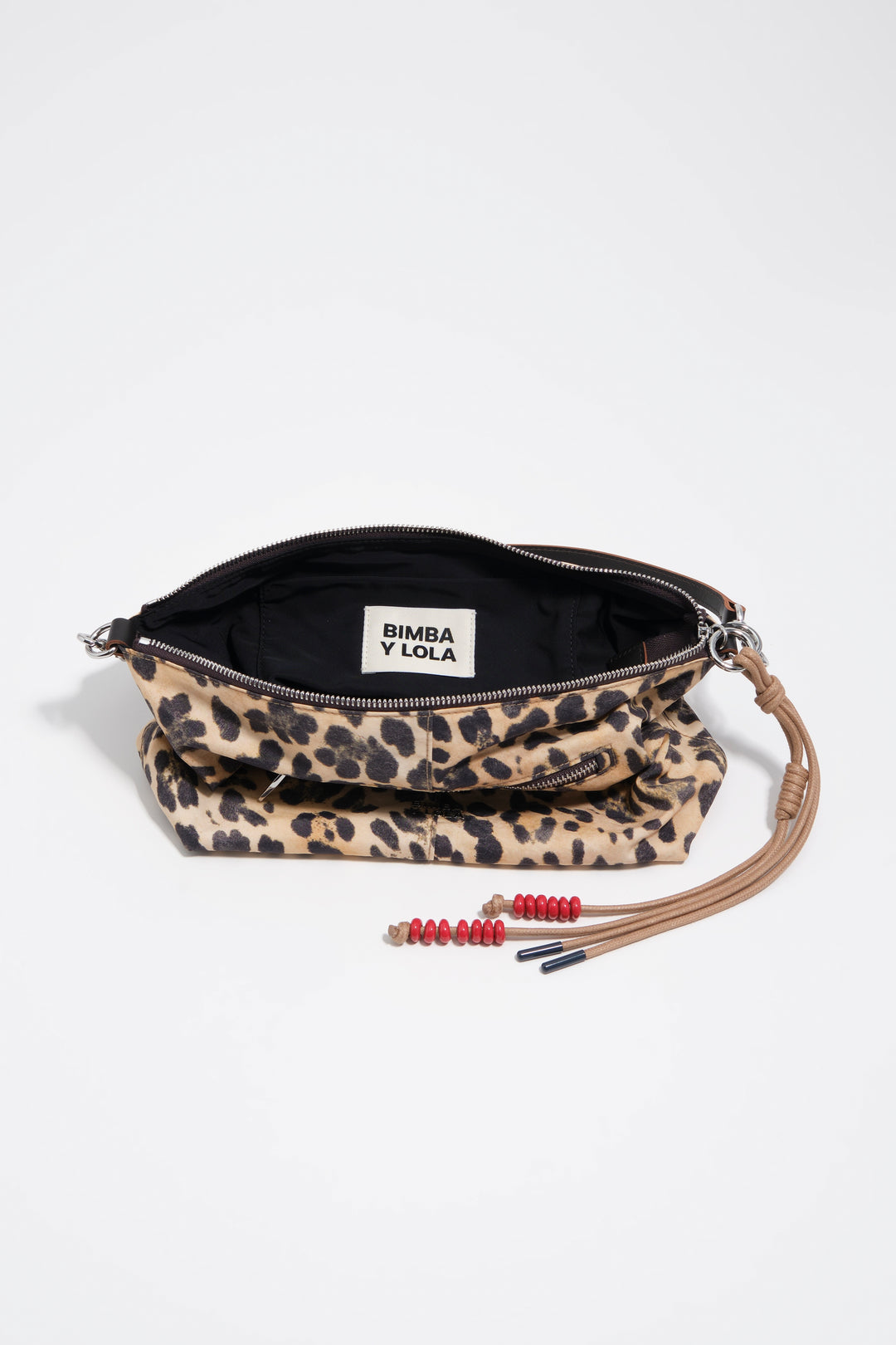 Natural Leopard trapecio bag