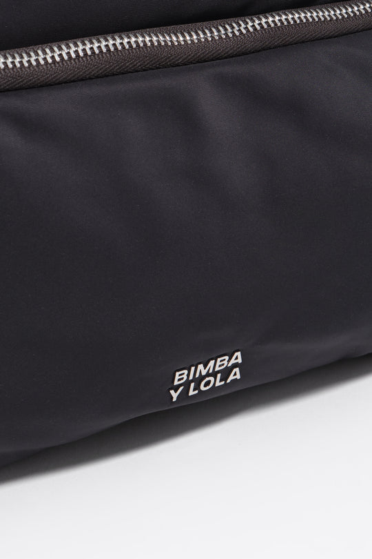Dark anthracite nylon medium pocket bag