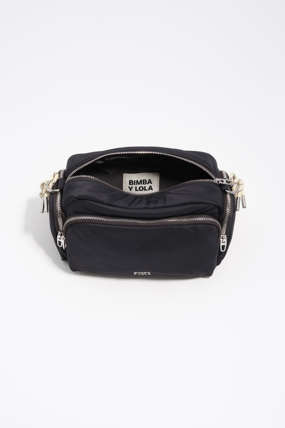 Dark anthracite nylon medium pocket bag