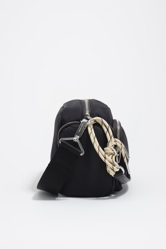 Dark anthracite nylon medium pocket bag
