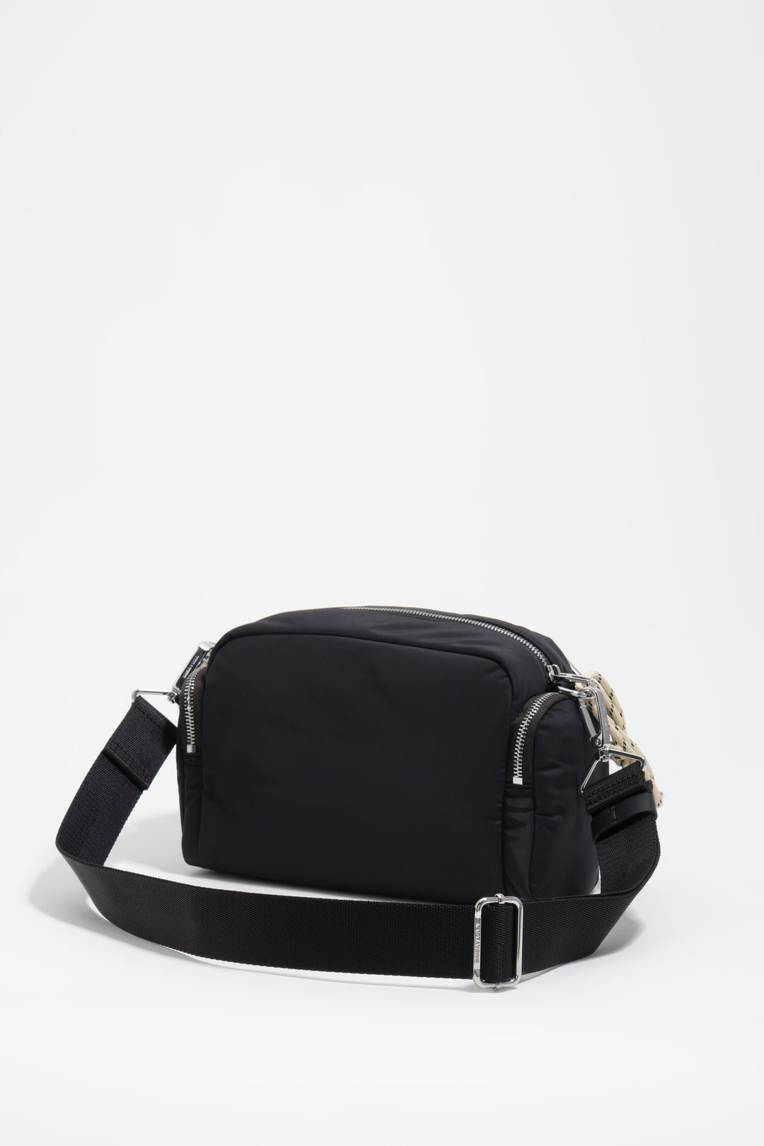Dark anthracite nylon medium pocket bag