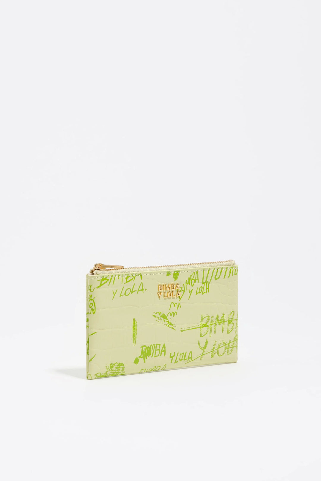 Pastel green Bimba logos coin purse