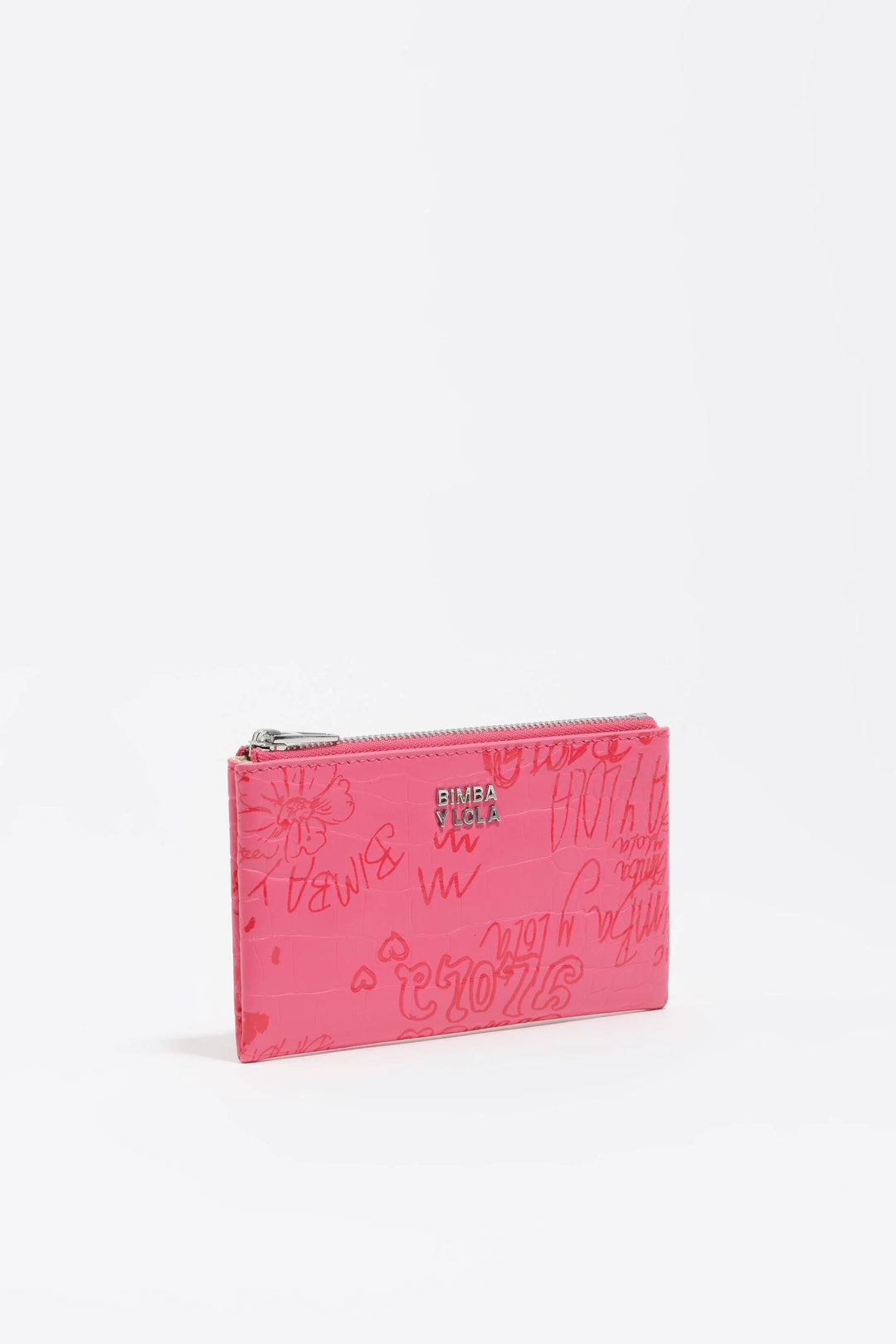 Berry pink Bimba logos coin purse