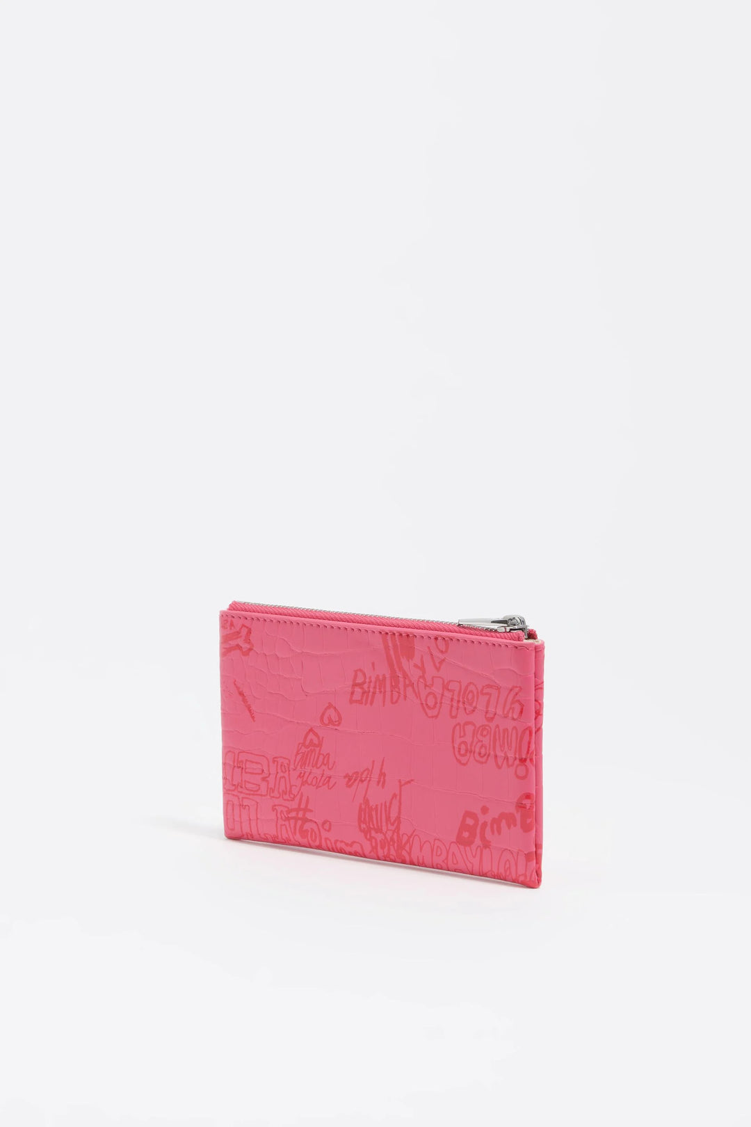 Berry pink Bimba logos coin purse