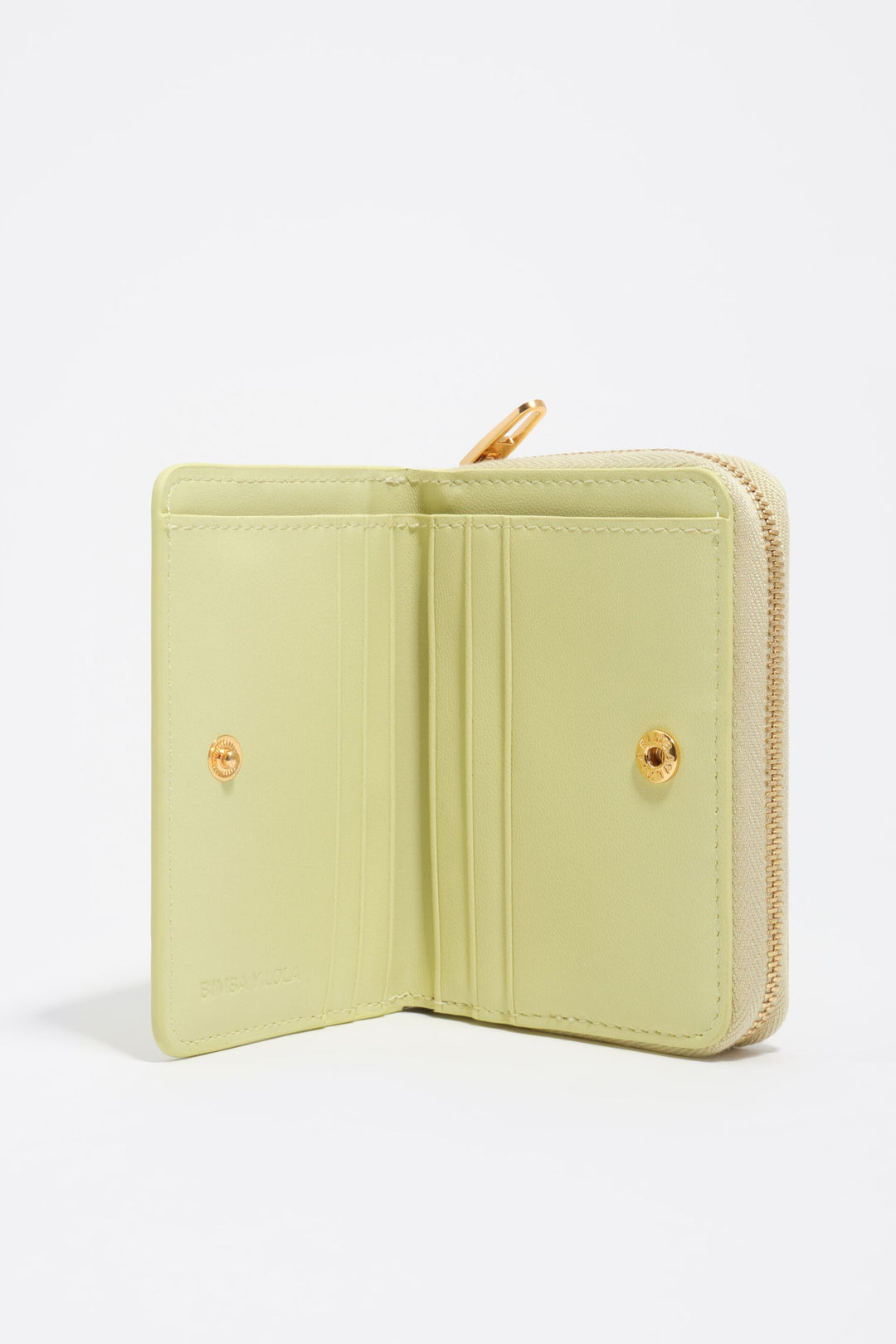 Pastel green Bimba logos flap purse