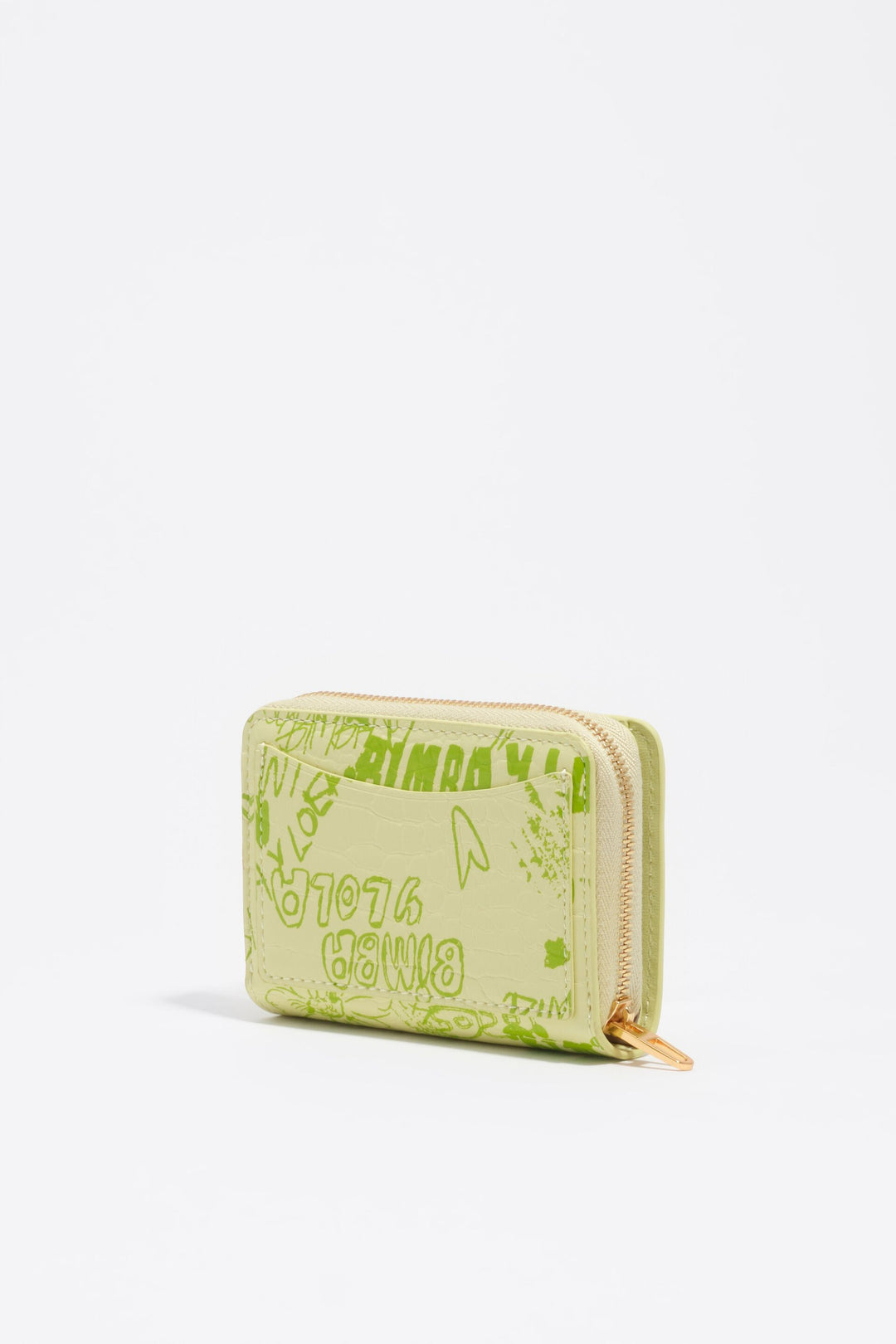Pastel green Bimba logos flap purse